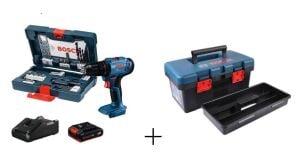 BOSCH GSB 183-LI 18 Volt 2.0 Ah Tek Akülü Matkap (41 Parça Takım Çantalı Set)