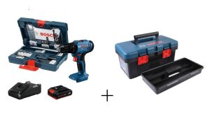BOSCH GSB 183-LI 18 Volt 2.0 Ah Tek Akülü Matkap (41 Parça Takım Çantalı Set)