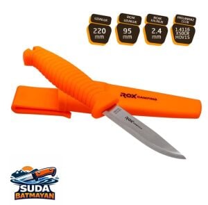 Rox Camping 0370 Suda Batmayan Paslanmaz Çelik Kamp Bıçağı