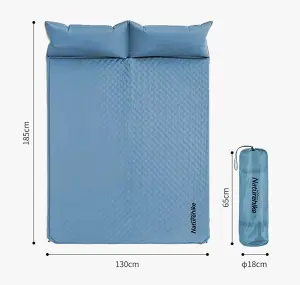 MADFOX Naturehike Ultralight NH18Q010-D 185x130x2.5 cm Mavi Çift Kişilik Şişme Kamp Matı