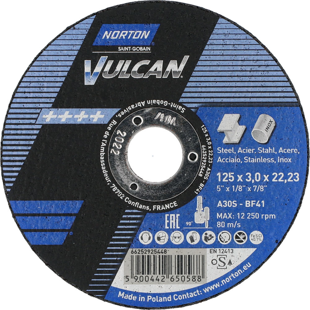 NORTON 125x3 mm Inox Kesme Taşı