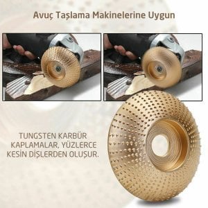 NEXON Avuç Taşlama İçin Ahşap Törpü Diski 100 mm (5425)
