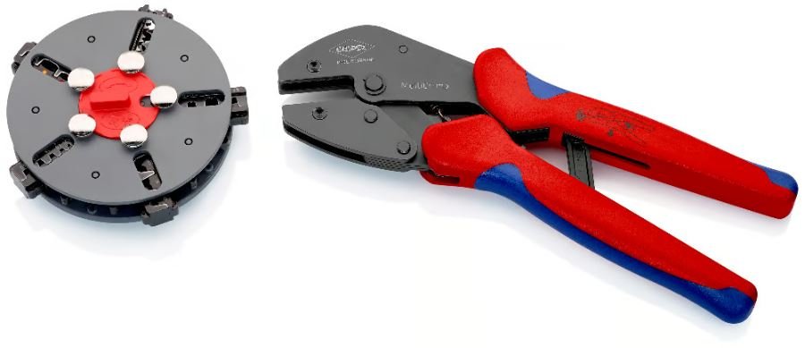 KNIPEX MultiCrimp® Değiştirilebilir Magazinli Pabuç Sıkma Pensesi (973302)