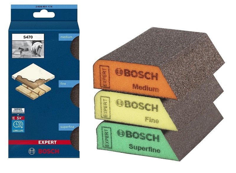 BOSCH S470 Çok Amaçlı Kombi Sünger Zımpara Seti 3 Parça Fiyatı