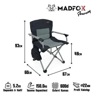 MADFOX Journey Katlanır Kamp Sandalyesi (547284)