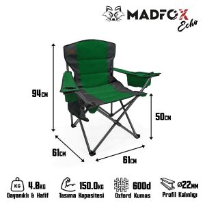 MADFOX Echo Katlanır Kamp Sandalyesi (547288)