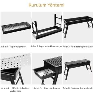 MADFOX Cookout Portatif Katlanır BBQ Mangal (547305)