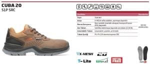 EXENA CUBA 20 S3 SRC Süet İş Ayakkabısı (Numara Seçiniz)