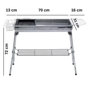 MADFOX Grillmate Portatif Katlanır BBQ Mangal (547307)