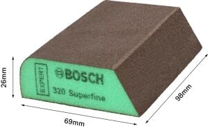 BOSCH S470 Dört Taraflı Kombi Sünger Zımpara Takoz-Sert (Kum Seçiniz)