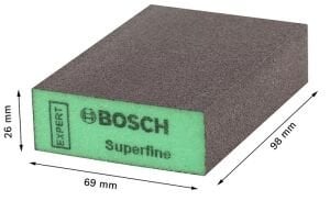 BOSCH S471 Dört Taraflı Sünger Zımpara Takoz-Sert (Kum Seçiniz) 100 Kum