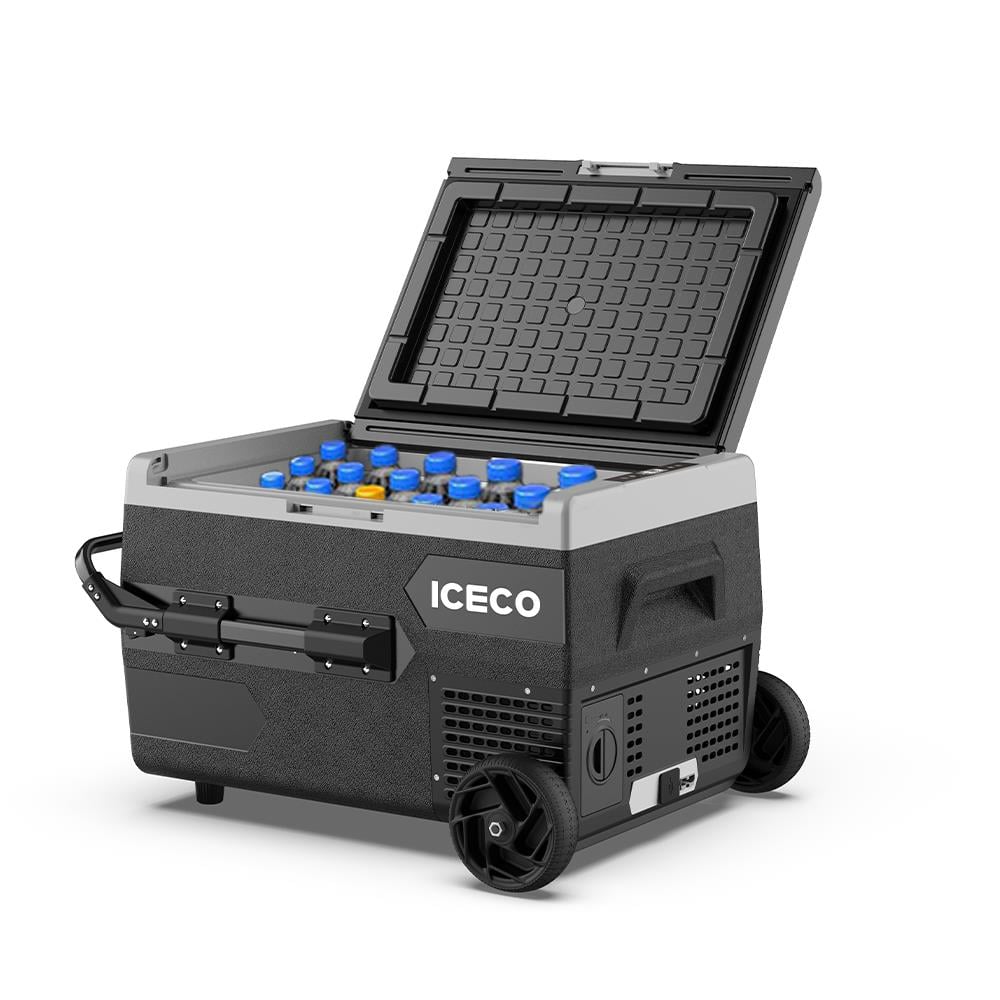ICECO K65S Akülü Kompresörlü Tekerlekli Oto Buzdolabı 65 Litre 12/24 Volt (Akü Dahil Değildir)