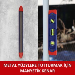 WORKPRO Manyetik Şoka Dayanıklı Su Terazisi 225 mm (WP262038)