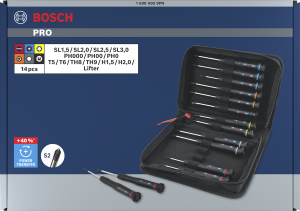 BOSCH PRO Saatçi Hassas Tornavida Seti 14 Parça
