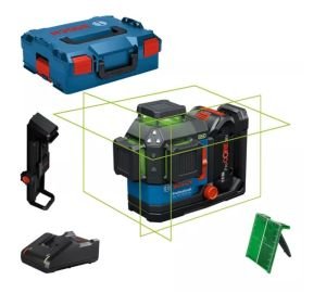 BOSCH GLL 18V-120-33 CG Akülü Yeşil Lazer Terazi 3x360 Derece 4.0 ah Tek Akülü