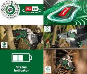 BOSCH EasyChain 18V-15-7 Şarjlı Zincirli Budama Makinası 18 Volt
