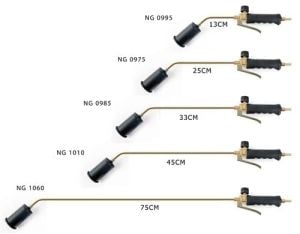NURGAZ NURGAZ Propan Tav Ve Kaynak Takımı 57 mm Metal Başlıklı Tetikli 75 cm Boyun (NG 1060)