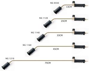 NURGAZ Propan Tav Ve Kaynak Takımı 57 mm Metal Başlıklı 33 cm Boyun (NG 1140)