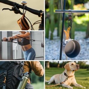 MEGPRO Boyalı Metal Kancalı Yaylı Karabina - Anahtarlık 7 mm