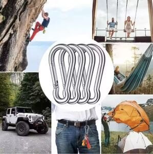 MEGPRO Boyalı Metal Kancalı Yaylı Karabina 9 mm