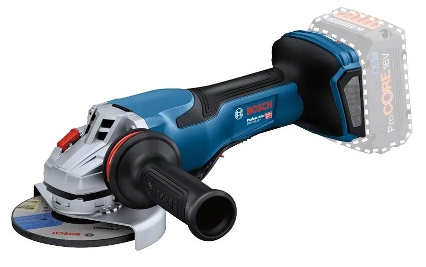 BOSCH GWS 18V-15 P Akülü Avuç Taşlama Makinası - Alttan Tetikli (Akü ve Şarj Aleti Hariç)