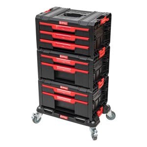 QBRICK System Pro Drawer Workshop Set 1 2.0 Çekmeceli Tekerlekli Takım Dolabı