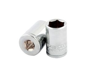 İZELTAŞ 1/4'' Kare Soket Kısa - Uzun Altıköşe Lokma Anahtar (Ölçü Seçiniz) Kısa - 10 mm