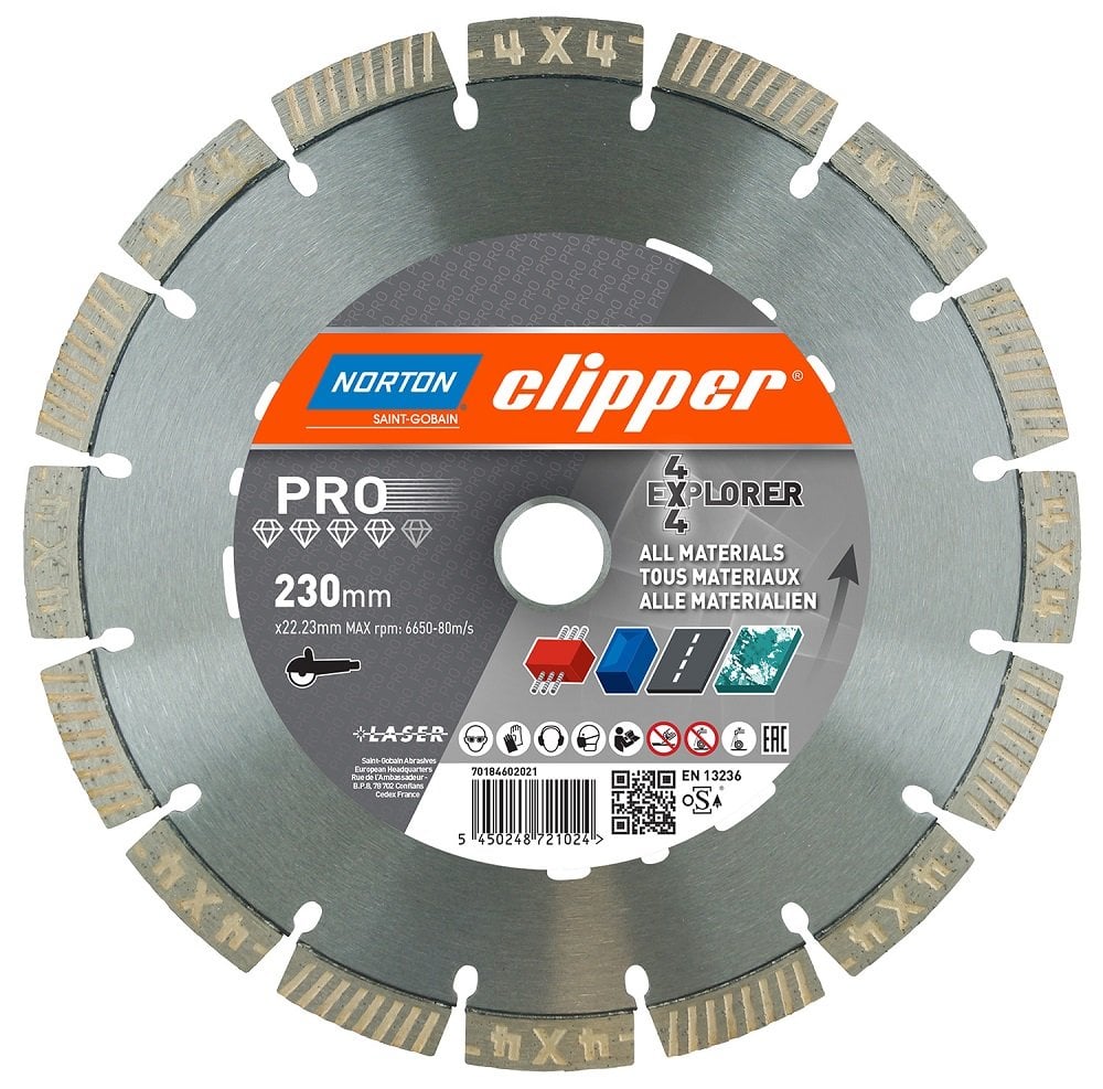 NORTON Clipper 4x4 PRO Explorer Universal Elmas Testere 230 mm