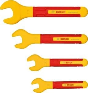 BOSCH Profesyonel İzoleli 1000 Volt Çatal Ağız Anahtar Seti 4 Parça(1600A02NE8)