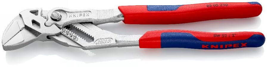 KNIPEX Düz Ağızlı Rekor Fort Pense Buton Ayarlı 250 mm Krom Kaplı