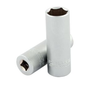 İZELTAŞ 1/4'' Kare Soket Kısa - Uzun Altıköşe Lokma Anahtar (Ölçü Seçiniz) Uzun - 11 mm
