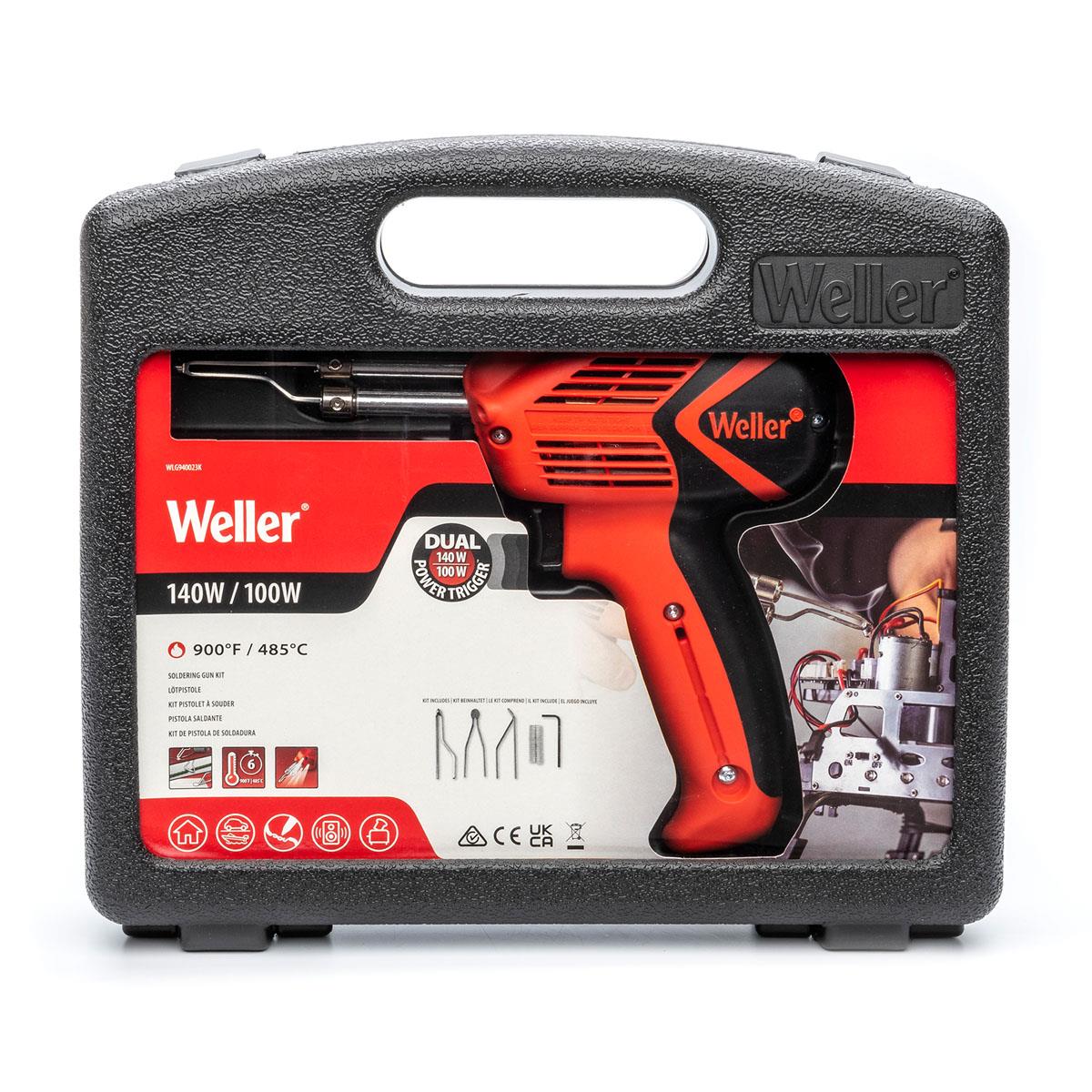 WELLER WLG9400K23C Tabanca Tip Lehim Havyası Seti 100-140 Watt