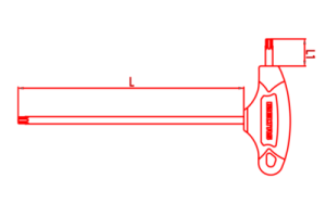 İZELTAŞ T Saplı Yuvarlak Başlı Alyan 10 mm (4921 22 0100)