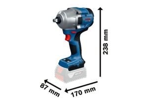 BOSCH GDS 18V-780 Şarjlı Somun Sıkma Makinası 780 Nm 18 Volt (Akü ve Şarj Aleti Hariç)
