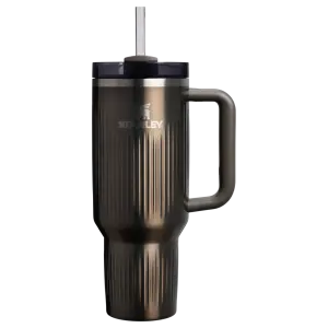 Stanley Quencher Fluted Pipetli Termos 1.18 Lt - Gunmetal Shine