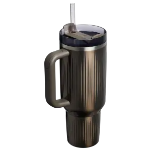 Stanley Quencher Fluted Pipetli Termos 1.18 Lt - Gunmetal Shine