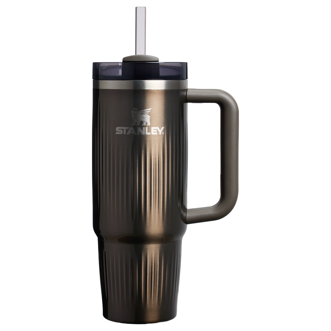 Stanley Quencher Fluted Pipetli Termos 0.89 Lt - Gunmetal Shine