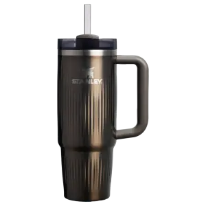 Stanley Quencher Fluted Pipetli Termos 0.89 Lt - Gunmetal Shine