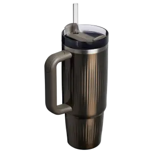 Stanley Quencher Fluted Pipetli Termos 0.89 Lt - Gunmetal Shine