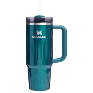 Stanley Quencher Fluted Pipetli Termos 0.89 Lt - Açık Mavi