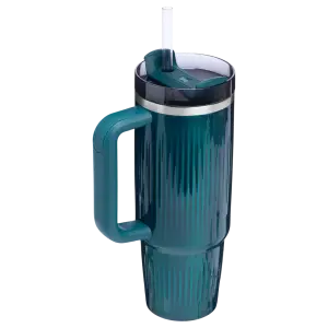 Stanley Quencher Fluted Pipetli Termos 0.89 Lt - Açık Mavi