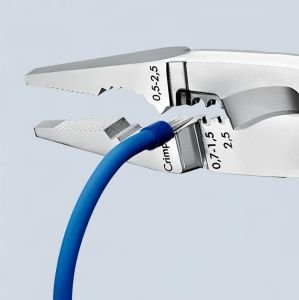 KNIPEX VDE 1000 Volt Çok Fonksiyonlu Elektrikçi Pensesi (1386200)