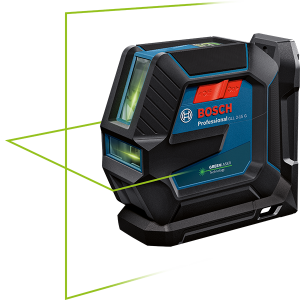 BOSCH GLL 2-15 G Çapraz Çizgili Yeşil Lazer Terazi Plastik Çantalı