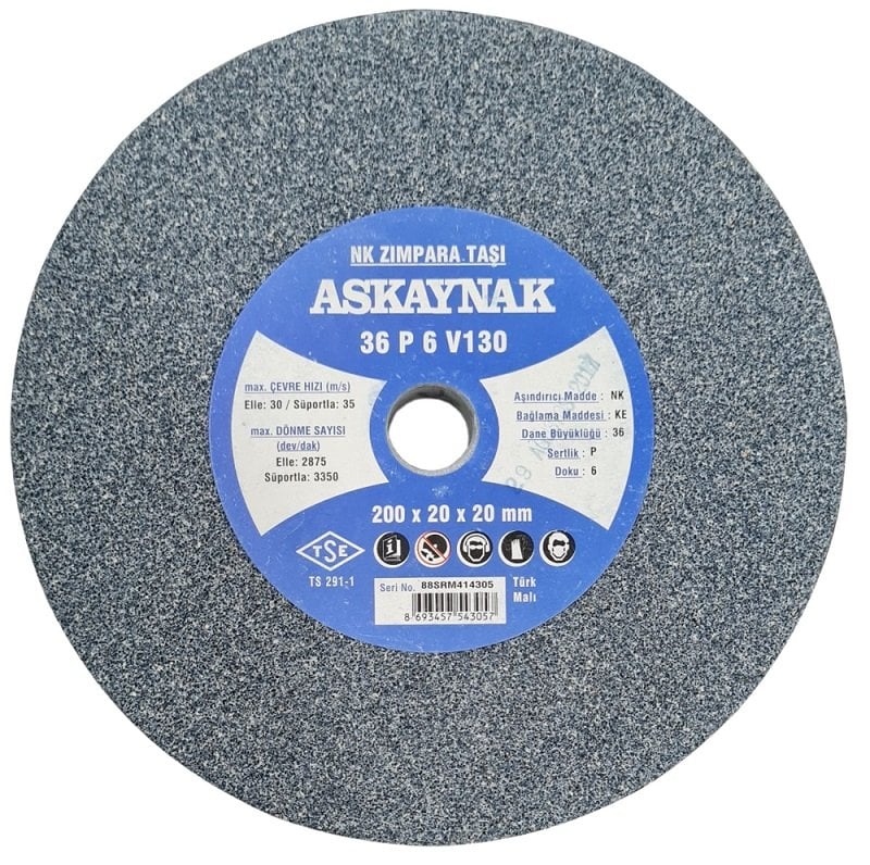 ASKAYNAK 200x20x20 mm NK Bileme - Taşlama Taşı