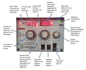 GEKA PowerPlus MIG 250 PFC İnverter 250 Amper 220 Volt Çanta Gazlı - Gazsız Gazaltı Kaynak Makinası
