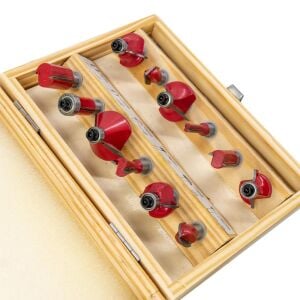 ROX WOOD 0310 Ahşap Freze Seti 12 Parça (Sap: 8mm)