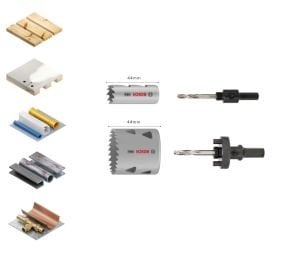 BOSCH PRO 17 Parça HSS-Bimetal Panç Seti Ahşap ve Metal için