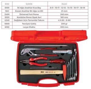 İZELTAŞ 8705006113 13 Parça Hobby Set Oto Tipi
