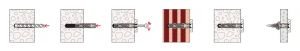 FISCHER UX 12x70 mm Genel Amaçlı Plastik Dübel (20'li Paket)