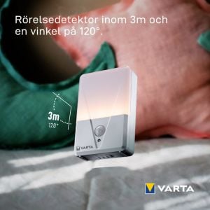VARTA Hareket Sensörlü Led Gece Lambası 3xAAA (16624101421)